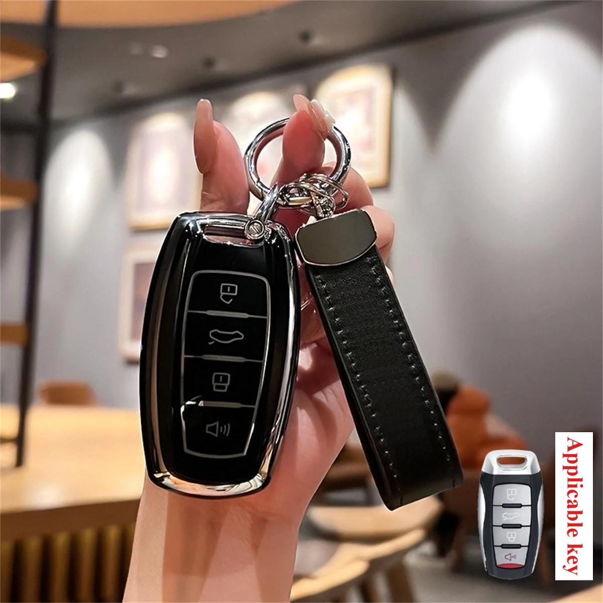 TPU Car Key Case Cover Suitable for Great Wall Haval Jolion 2022 H6 H7 H4 H9 F5 F7 F7X F7H H2S GMW Dargo Accessories