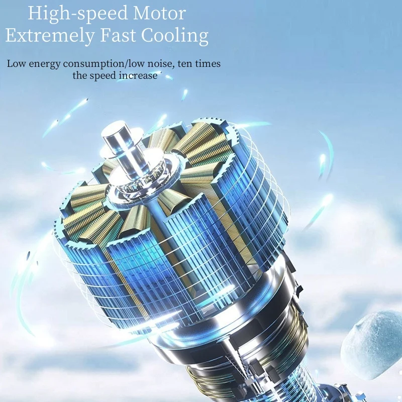 4000MA متعدد السرعات مروحة يدوية USB صغيرة محمولة التبريد شحن توربو سطح المكتب اللاسلكية الكهربائية مروحة صغيرة مبرد الهواء