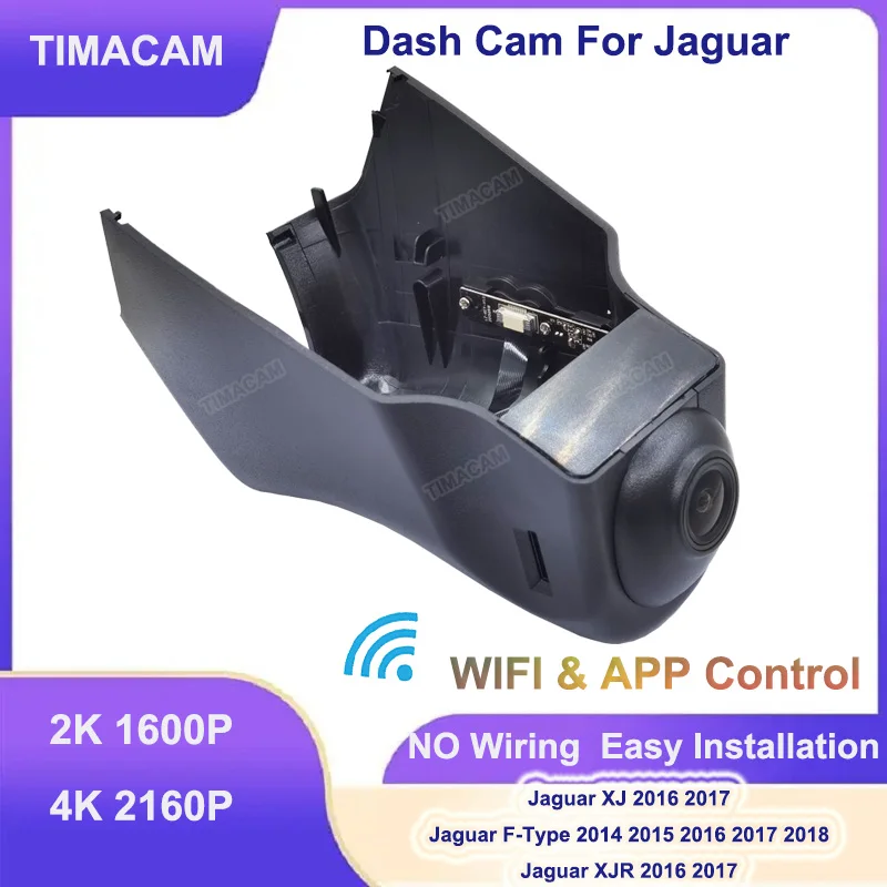 

TIMACAM 4K UHD 2160P Wifi Dash Cam Car DVR Camera for Jaguar XJ XJR 2016 2017 for Jaguar F-Type 2014-2018 2K Car Video Recorder