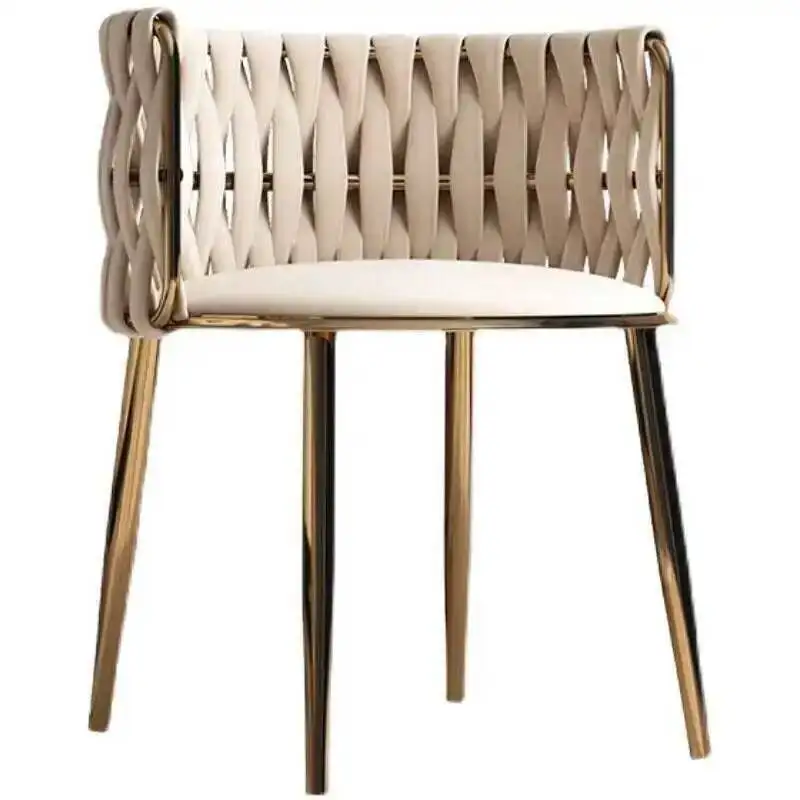 

Lounge Beauty Salon Dining Chair Terrace Garden Nail Soft Leisure Dining Chair Designer Minimalist Silla Comedor Home Furniture