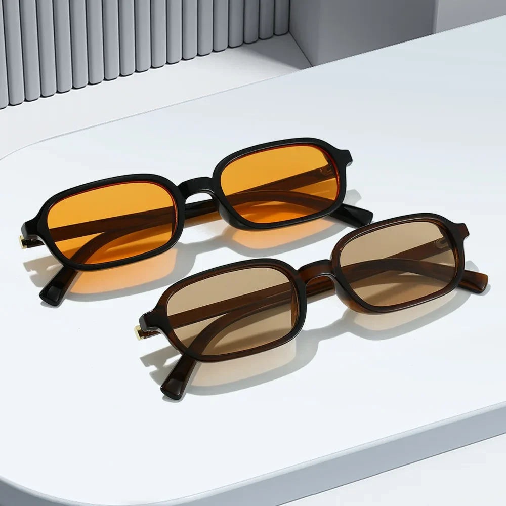 

European and American Style Fashionable UV400 Square Sunglasses UV Resistant Sun Protection UV Resistant Versatile Sunglasses