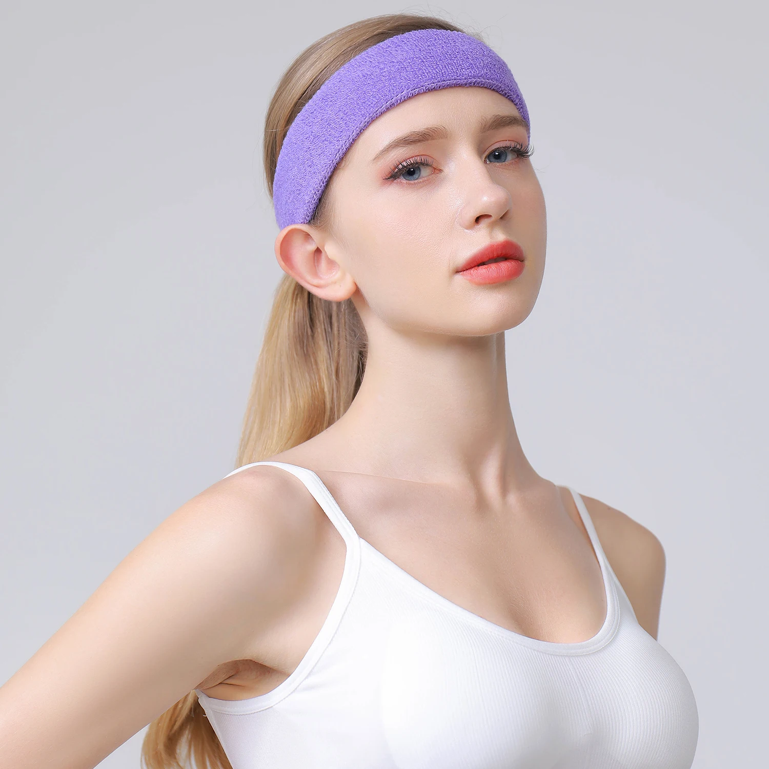 1 PC タオル布ヘッドバンド汗包帯スポーツヘッドヘアバンド - Hair Turban Towel のレビューと価格