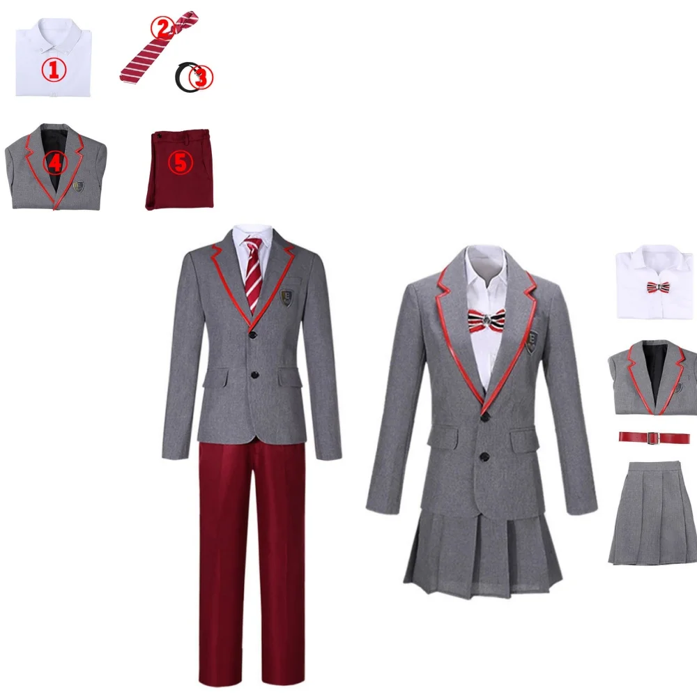 

Élite Season Elite Season Omar Cosplay Costume Men Women Suits School uniform St. Weida British Style JK Dress