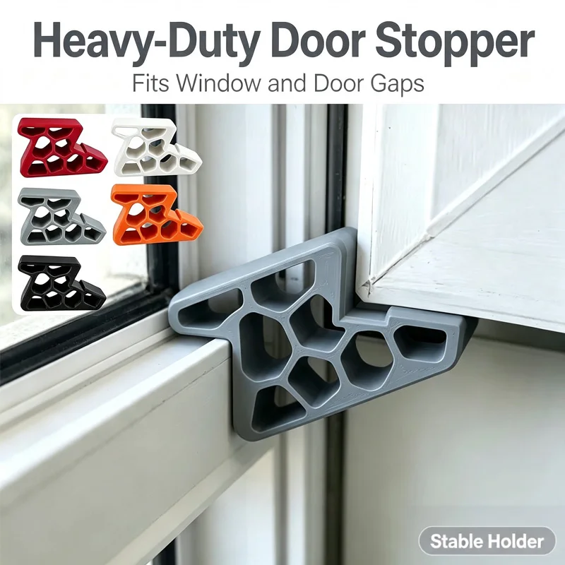 Heavy Duty Door Stopper Balcony Sliding Window Door Anti-Collision Non-Slip Easy Install For Home Office Bathroom Kitchen New