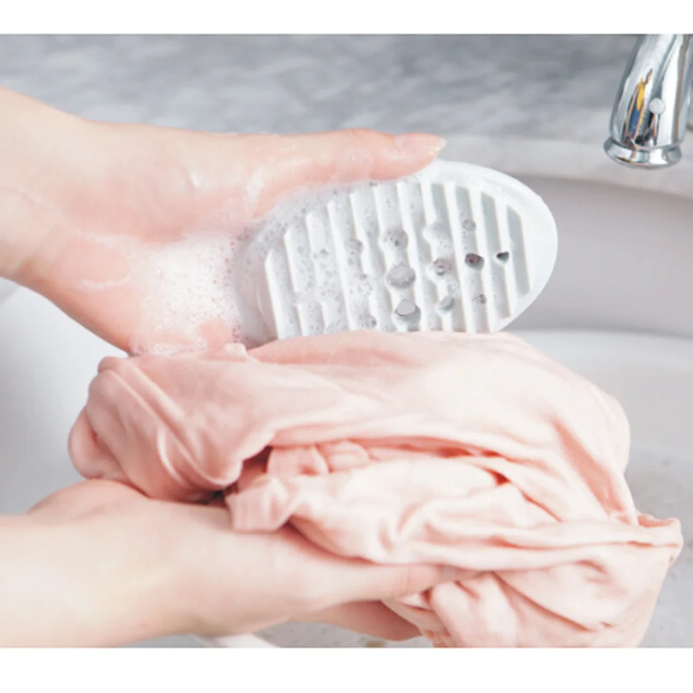 

Silicone Soap Box Oval Shape Drain Design For Shower Bathroom Kitchen Soap Holder Tray Storage Container