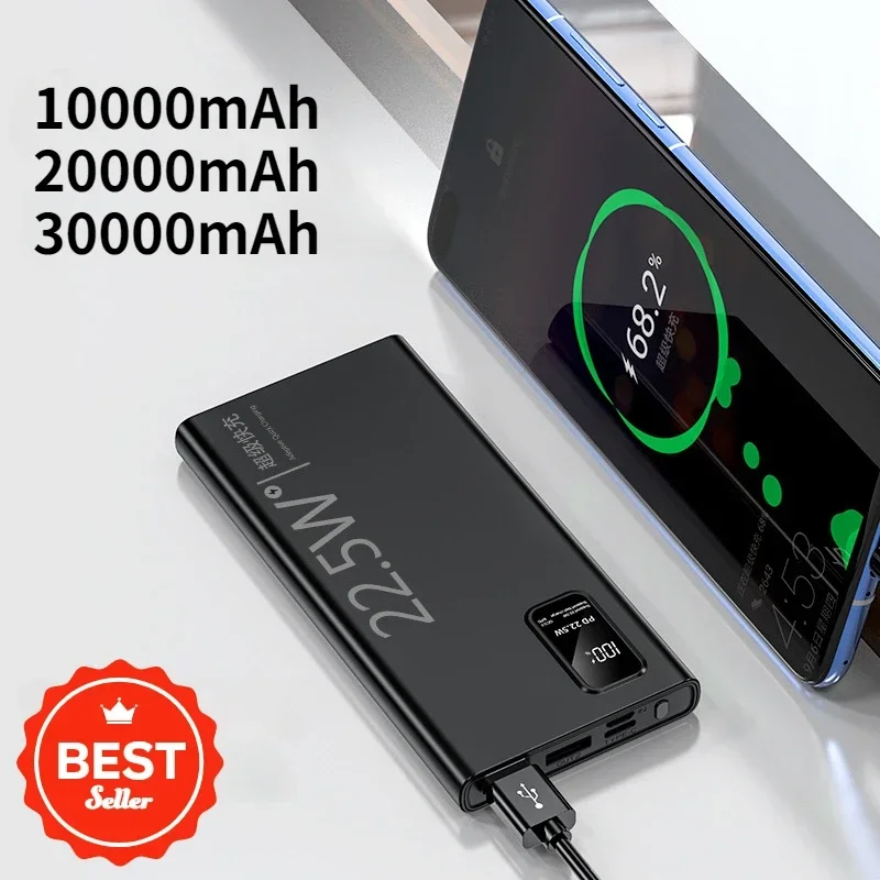 

Fast Charging Portable Large Capacity Powerbank 20000mAh Power Bank USB C 22.5W For Samsung iPhone Xiaomi External Spare Battery