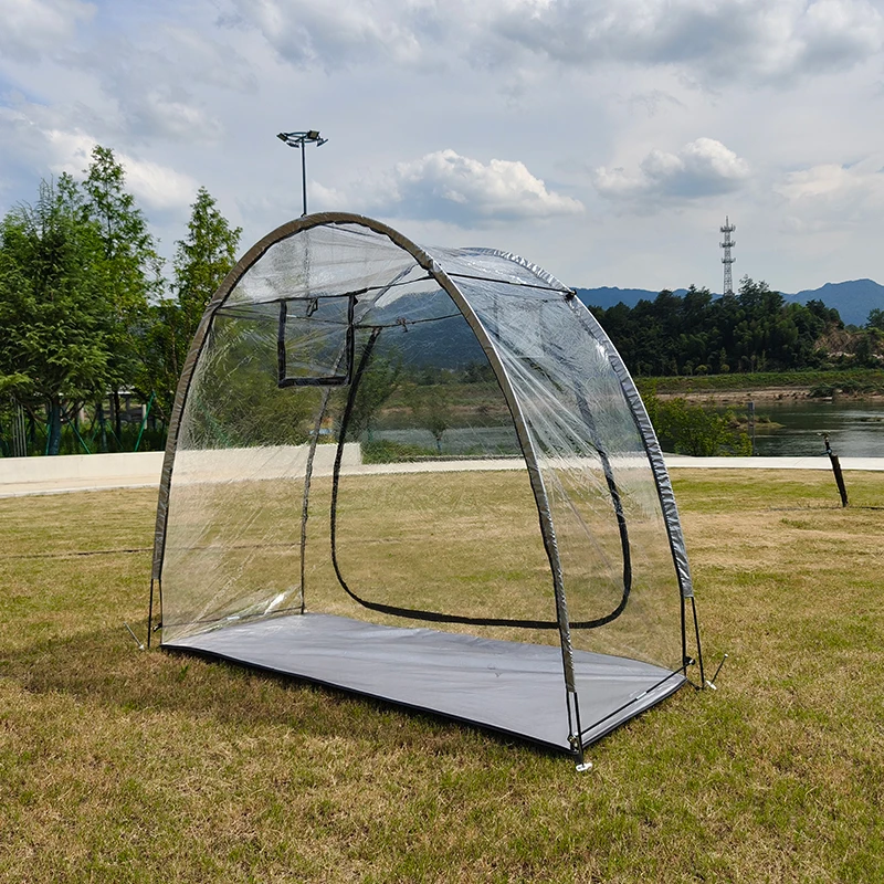 Sport Tent with  Sealed Floor, Big Ventilation Ports All Weather Tent, Clear View Tent 1-3 Person, Perfect for Outdoor