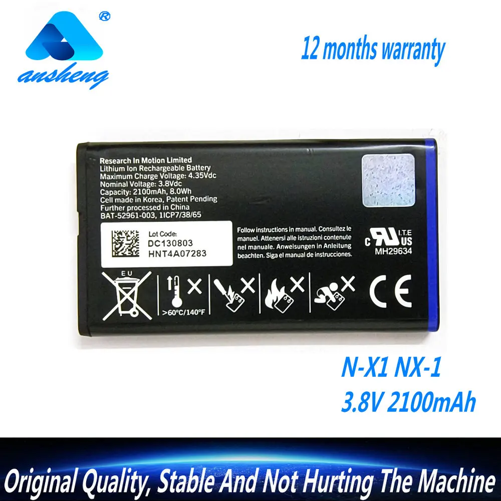 Original 3.8V 2100mAh NX1 N-X1 Battery For BlackBerry Q10 LTE SQN100-1 ACC-53785-201/ BAT-52961-003 Mobile Phone