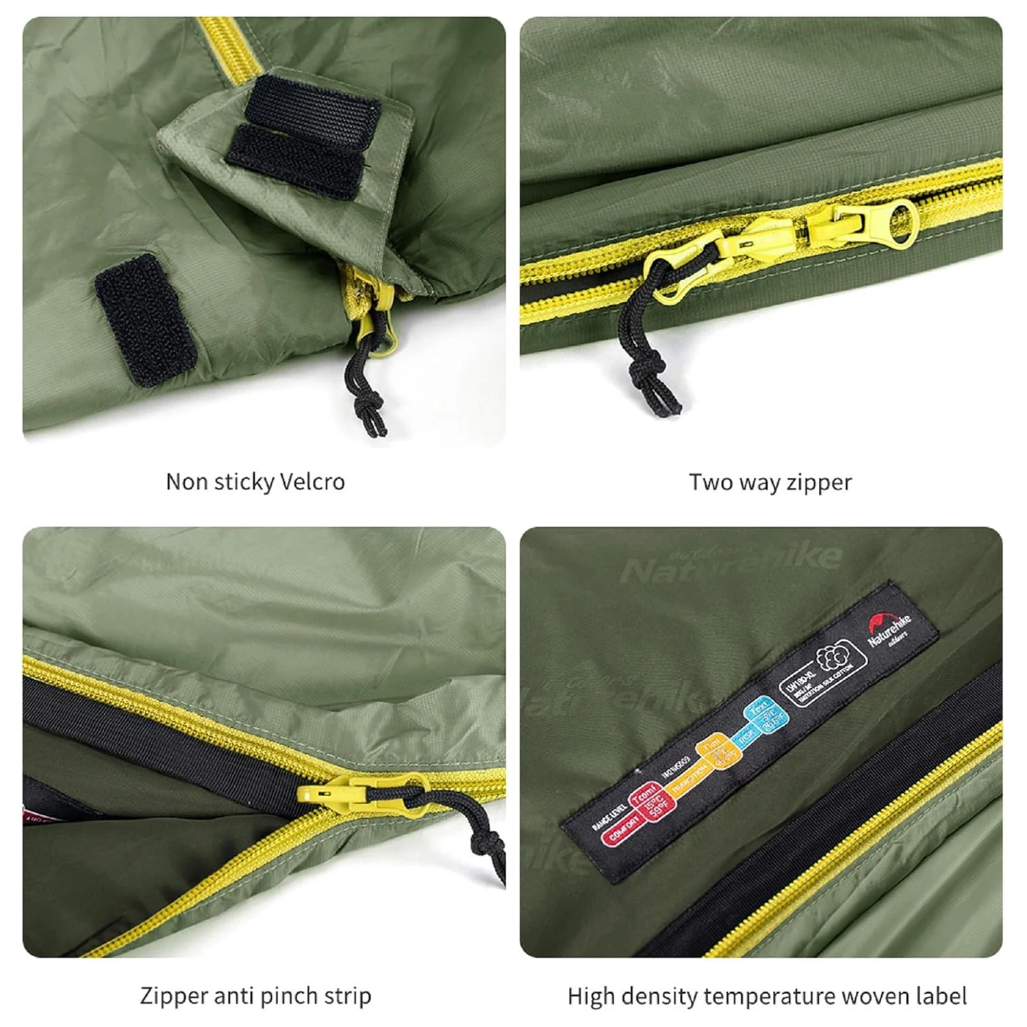 Naturehike LW180 Sleeping Bag Ultralight 3 Seasons Spring Summer Sleeping Bag Outdoor Hiking Camping Sleeping Bag