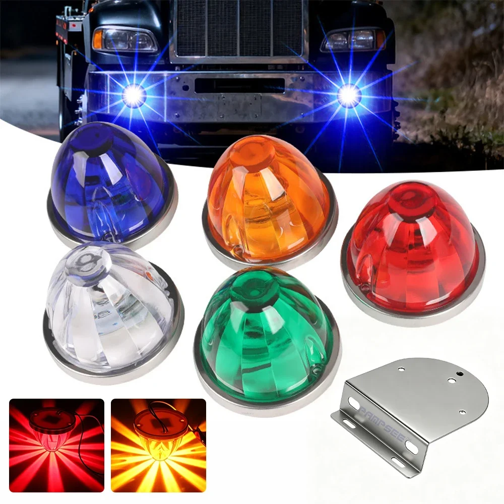 12V 24V Big Watermelon Led Marker Light Turn Signal Lamp Indicators Fog Light DRL for Truck Trailers Caravan Bus Van Lorry
