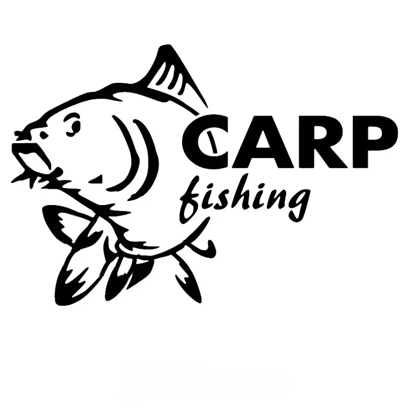 

JPCT various sizes of carp fishing funny stickers for racing cars,go fishing 50cmx33.7cm