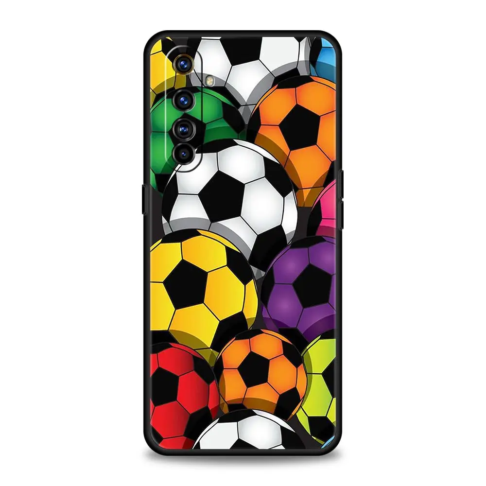 Soccer ball Football Field For Realme GT Neo 2 3 3T Phone Case For Realme 10 9 8 5G 7 6 GT2 Pro Plus 9i 8i C21 C11 C25 C35 Cover image 2