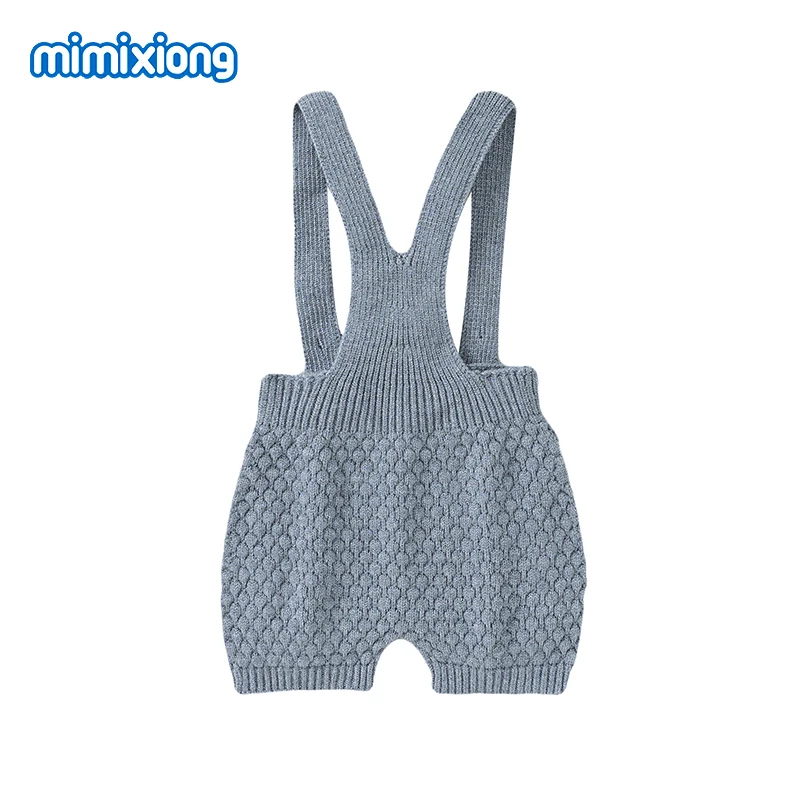 Baby Rompers Newborn Boy Girl Sleeveless Jumpsuits Sunsuits One Piece Infant Netural Solid Knitted Outfits Toddler Clothes 0-18m