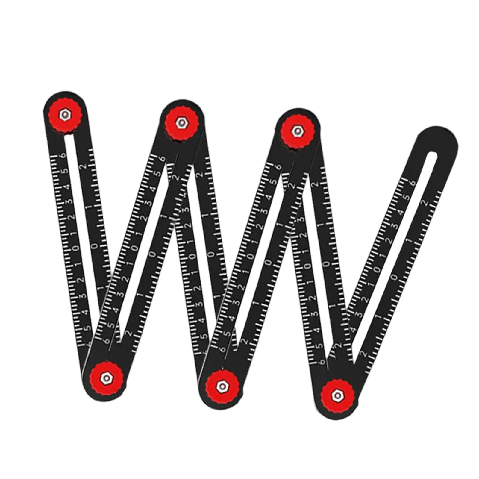 Multi Angle Measuring Ruler, Perforated Template Tool Positioning Tools for Craftsmen