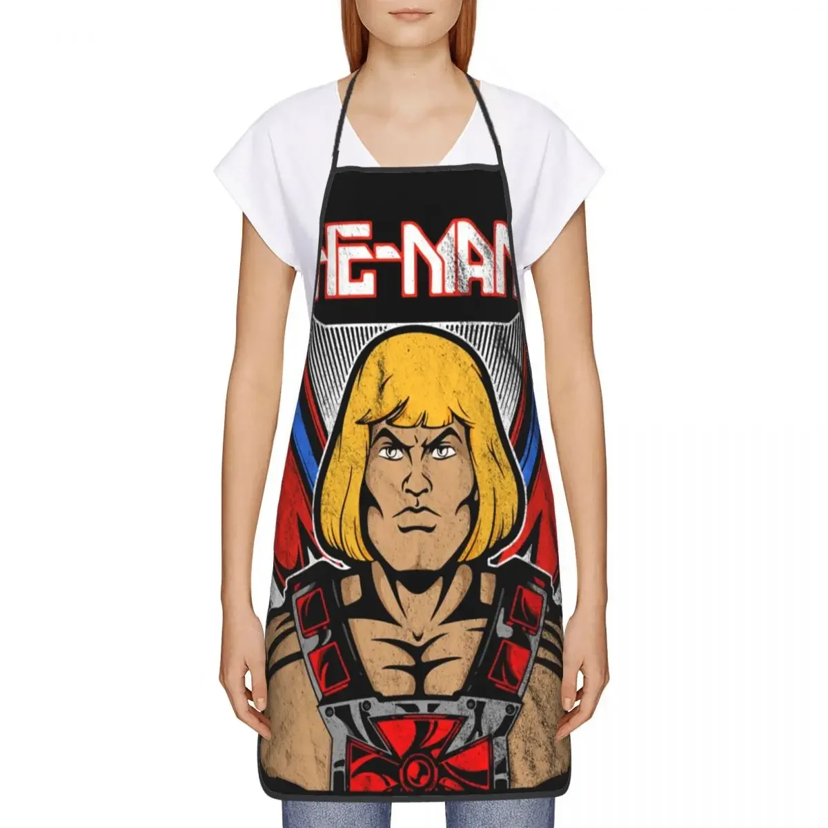 He-Man Eternia Kitchen Chef Cooking Baking Apron Men Women Fantasy Film Masters of the Universe Tablier Cuisine for Gardening