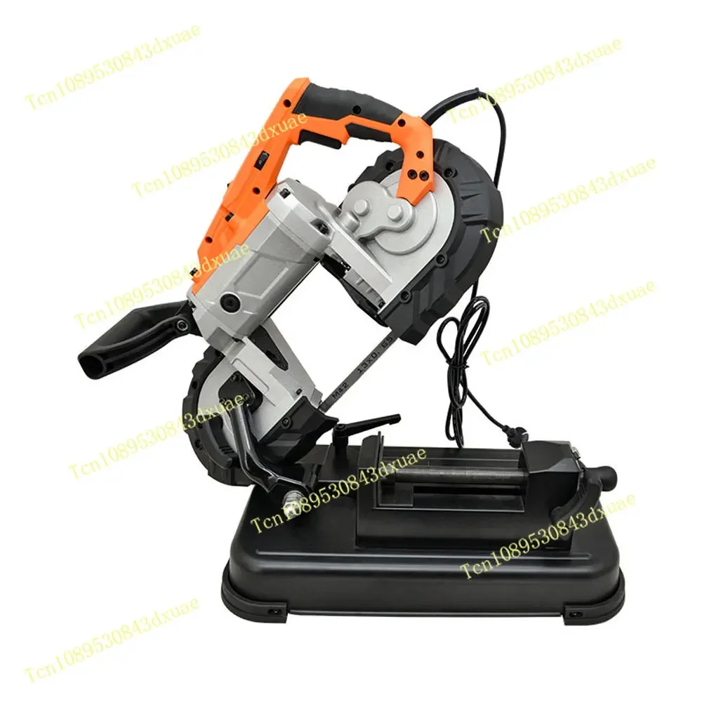 Multi-Function Band Saw Machine Portable Handheld Metal Band Saw Horizontal Cutting Tool 45° Material Cutting Saw