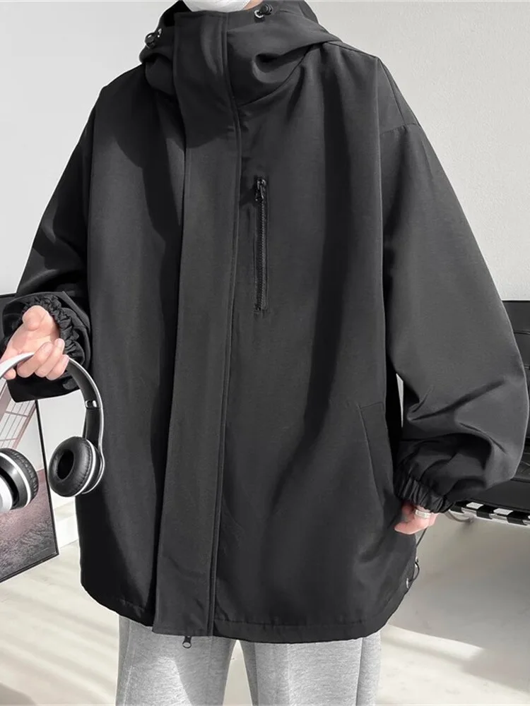 

Ретро-куртка Bla Samurai для мужчин: весенне-осенняя, для активного отдыха, водонепроницаемая, повседневная, свободного кроя, молодежная, модная, водонепроницаемая.