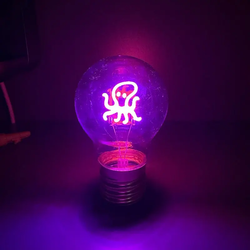 LED A70 5V USB Rechargeable Light Bulb Beautiful RGBW Love Dimming Couple Gift Creative Decorative Color Lamp Bedroom