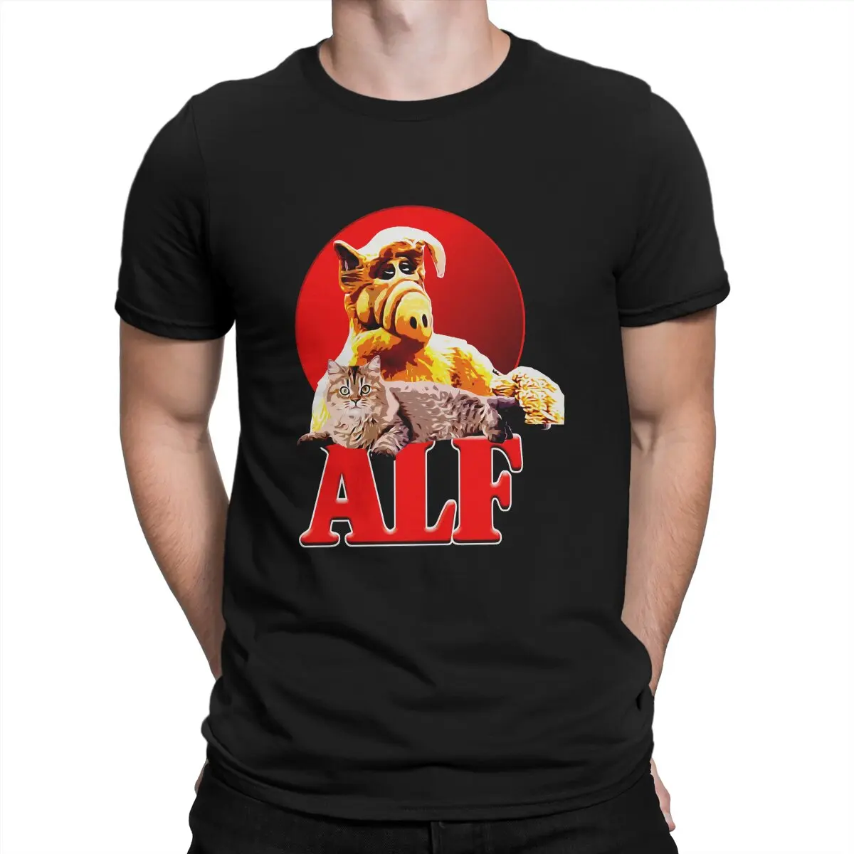 ALF Alf TV Series T Shirt Harajuku Fashion Men\'s Tshirt Polyester  Men Clothing