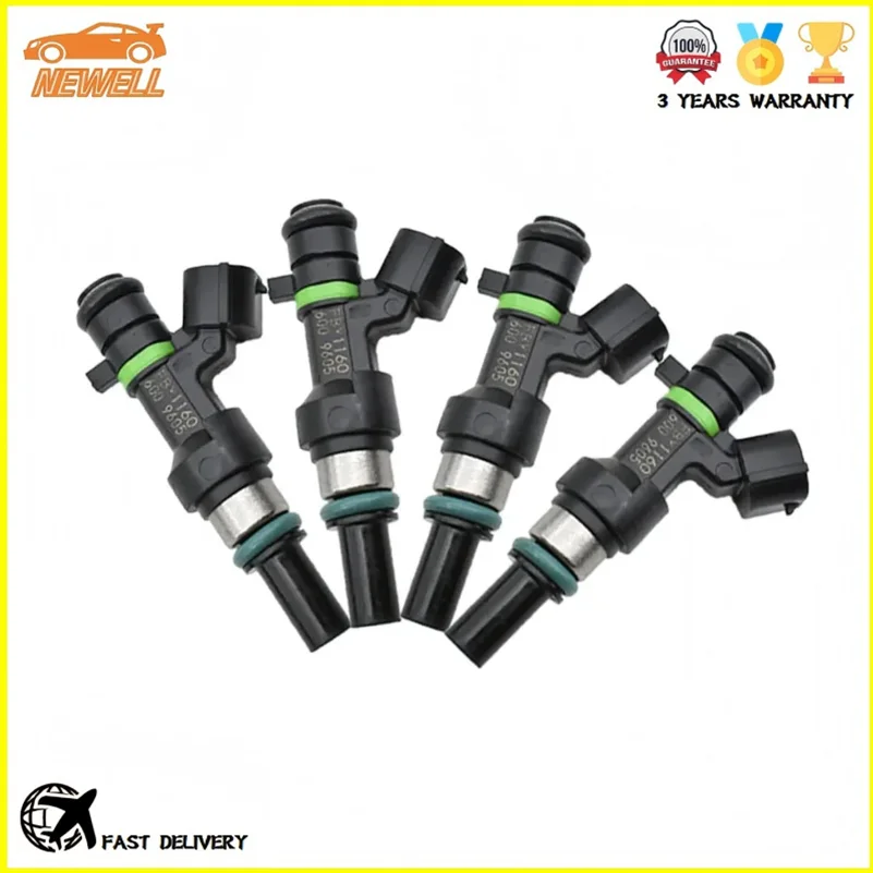 

4pcs 16600-ED000 FBY1160 Fuel Injector For Nissan Tiida NOTE CUBE 1.4 MARCH III (K12) HR16DE Versa 1.6L-L4 2009-2011 16600ED000