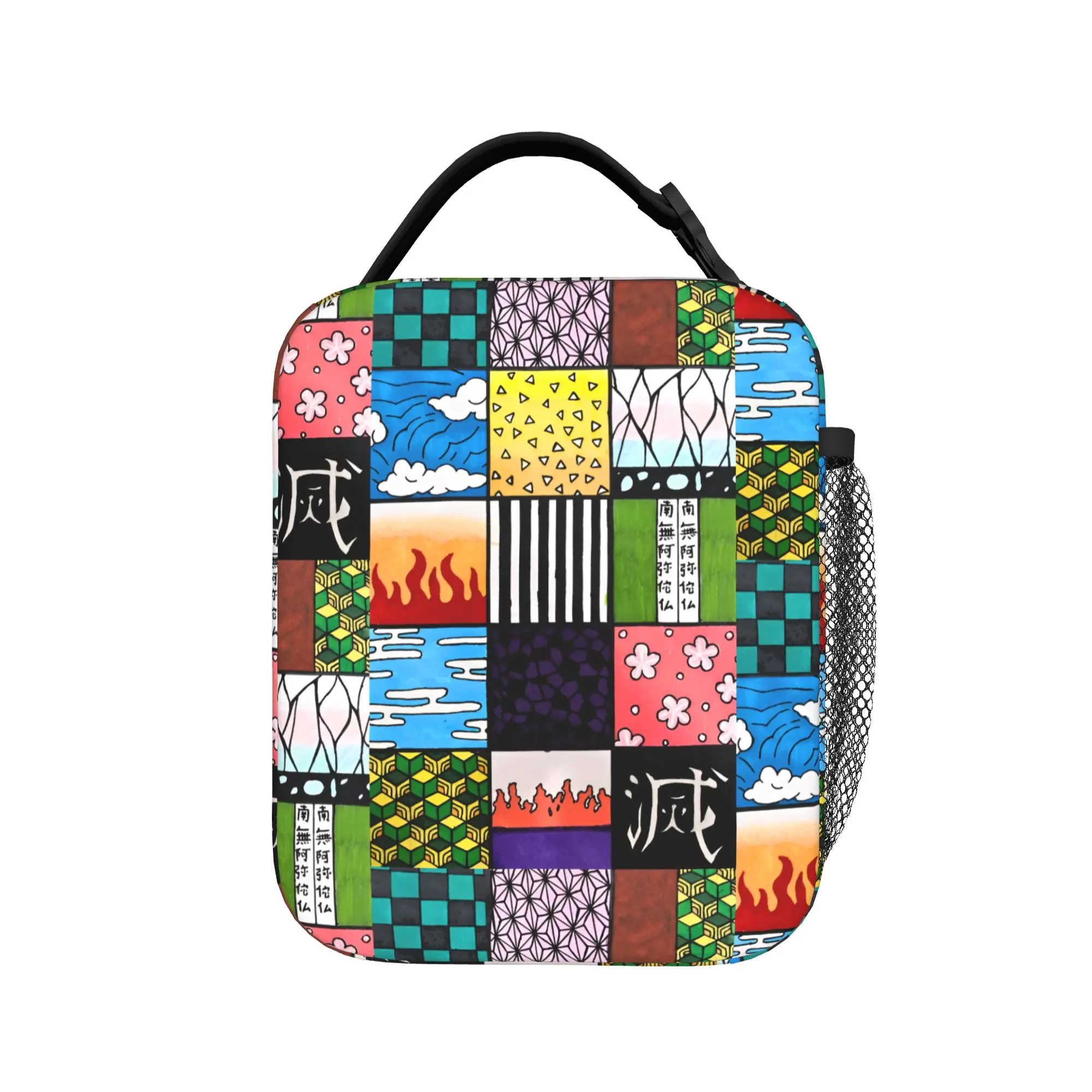 Custom D-Demons Slayers Thermal Insulated Lunch Bag Manga Resuable Lunch Container for Outdoor Camping Travel Storage Food Box view 2