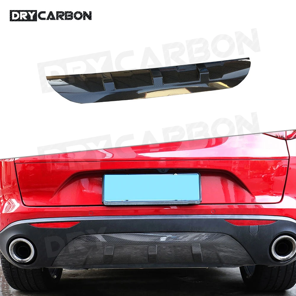 Carbon Fiber Rear Lip Diffuser Trim For Alfa Romeo Stelvio 2017-2019 Style Bumper Cover Car Styling Prodection FRP