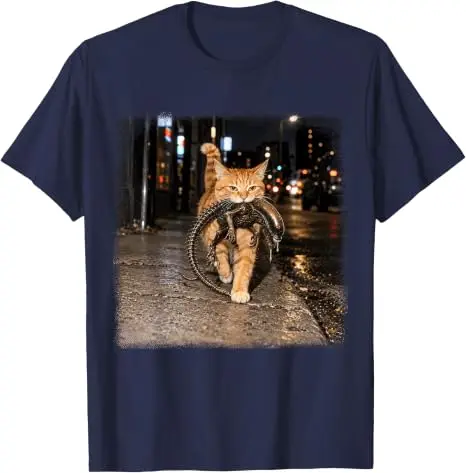 Cat Carrying Alien Halloween Funny T Shirt Y2k Graphic Aesthetic Clothes Coustom T Shirts Personality Short Sleeve Blouses Gifts