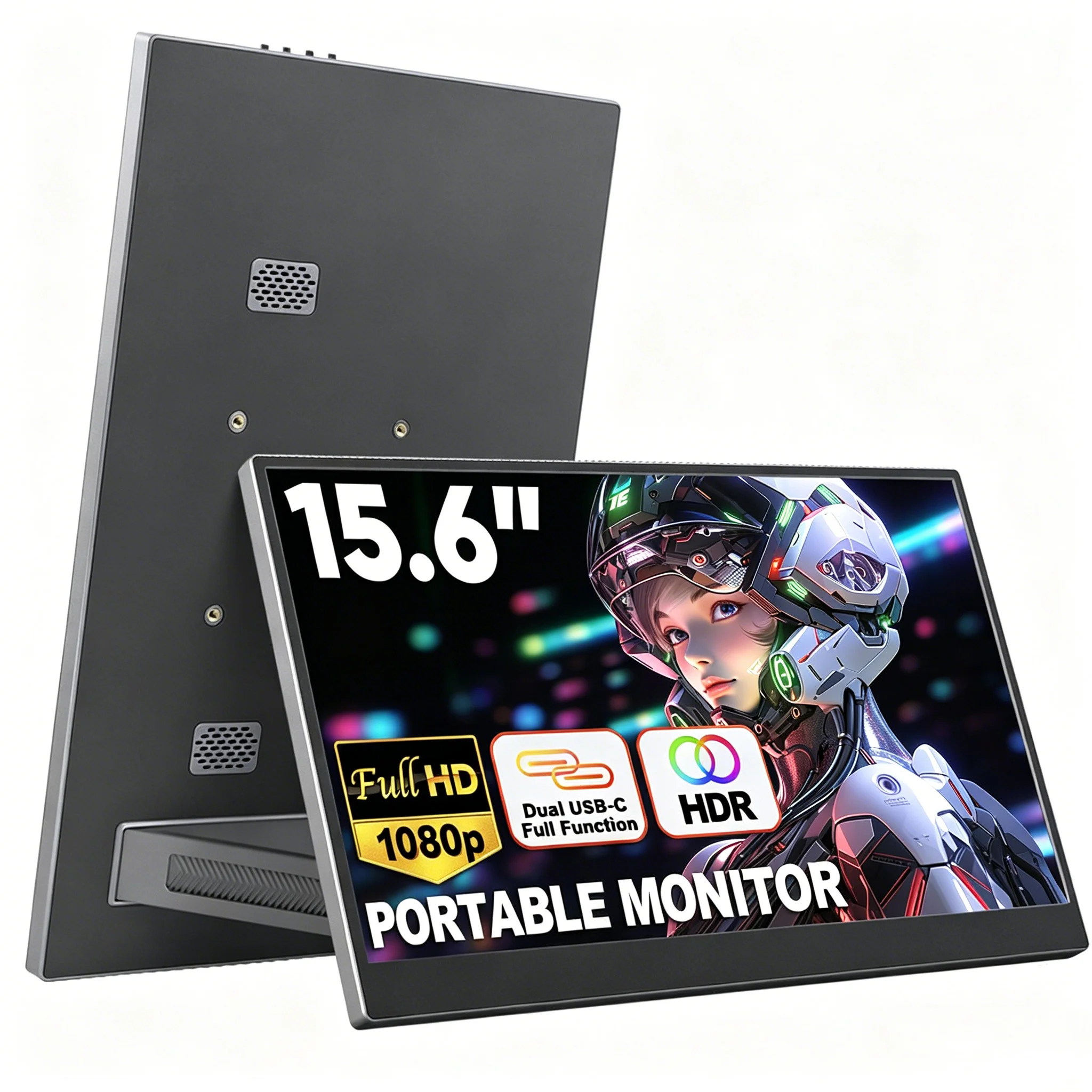 

AHXJKA 15.6 Inch WiFi Wireless Projection Monitor One line link For Phone Laptop XBox PS4/5 Mac PC PS Steach Switch Extender
