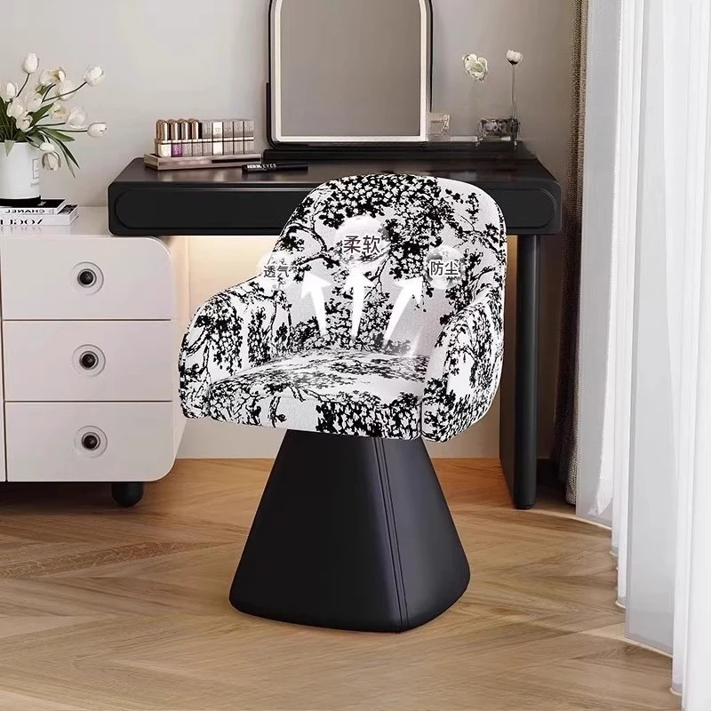 Luxury Advanced Vanity Chair Modern Living Room Bedroom Hotel Vanity Chair Comfortable Creative Office Furniture Cadeira Ls40szy