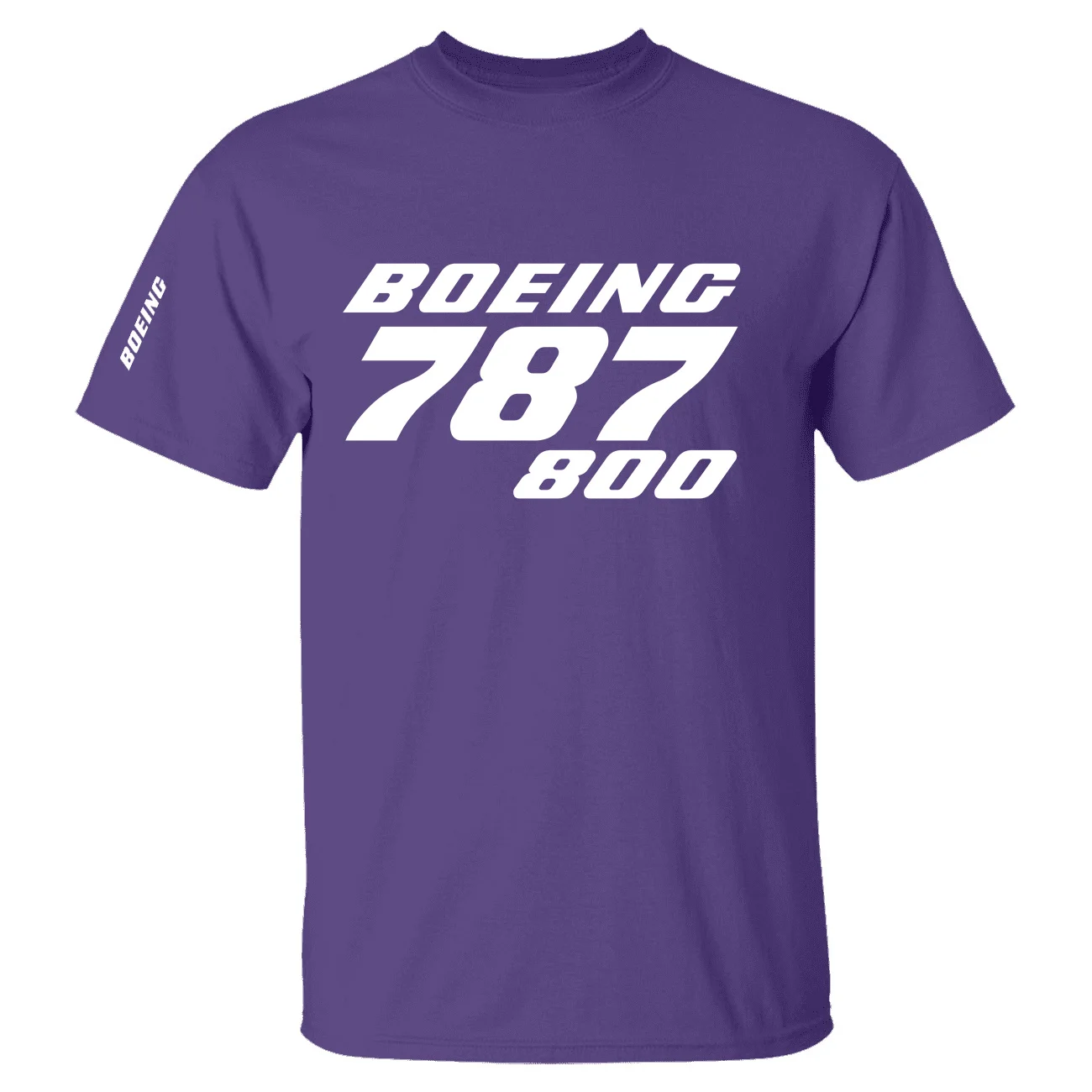 Summer Cotton Graphic T Shirts Men Women Boeing 787-800 Aviation Flight Pilots Short Sleeve T-shirts