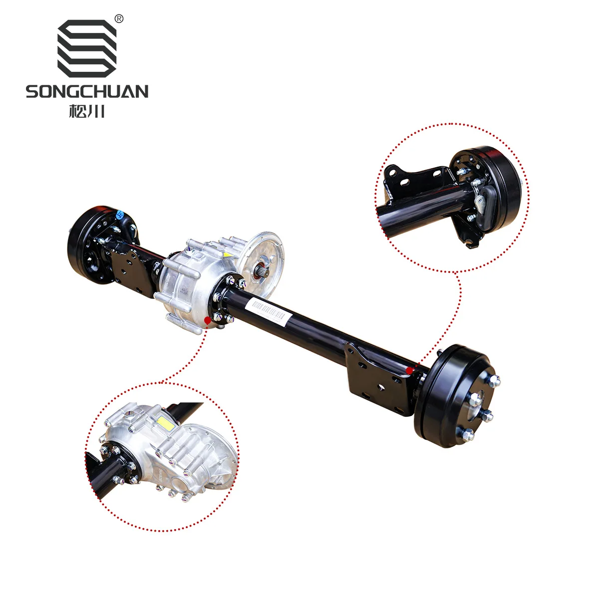 

EZGO TXT golf cart, club car, rear axle assembly 73500-G01 source manufacturer