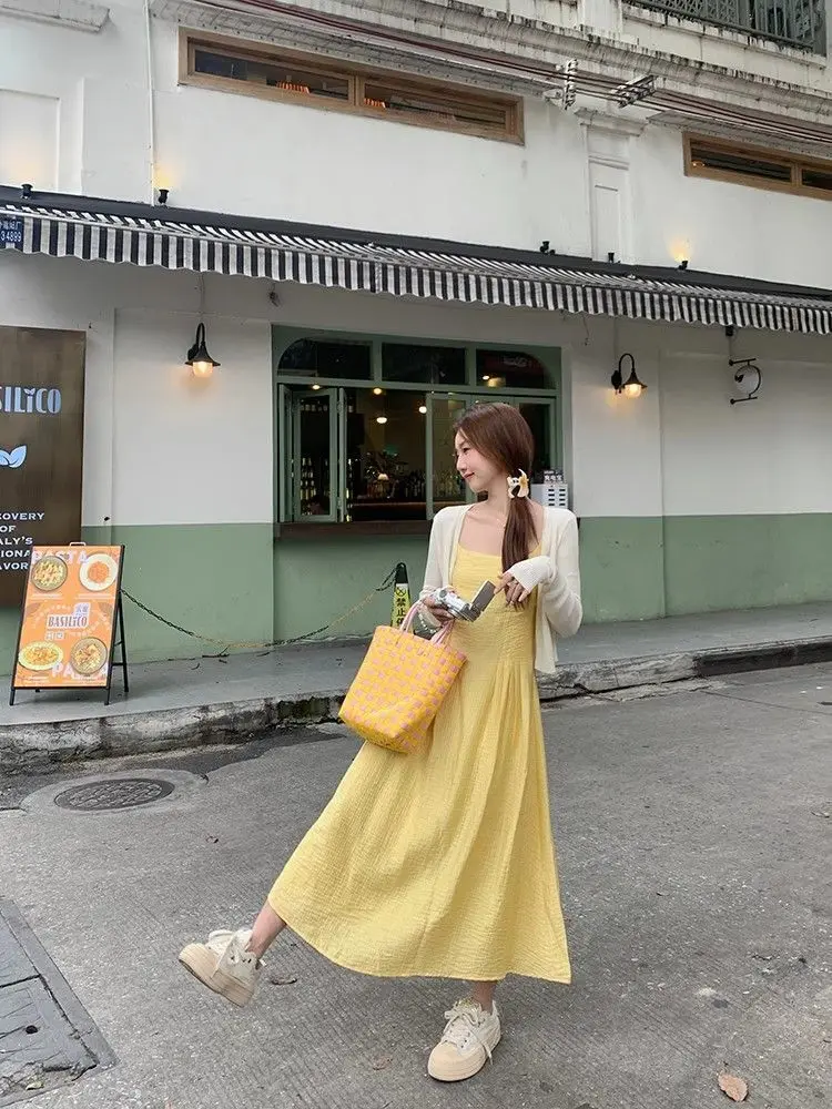 Vestidos sem mangas vestido feminino milkmaid inverno malhas sem costura durante toda a temporada quente pesado durável em camadas aconchegante recepção elegante