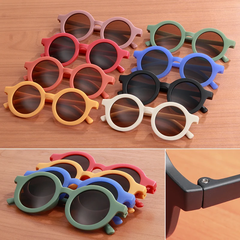 2023 baby's decorative sunglasses trendy children's sunglasses cute children's sunglasses parent-child frosted glasses