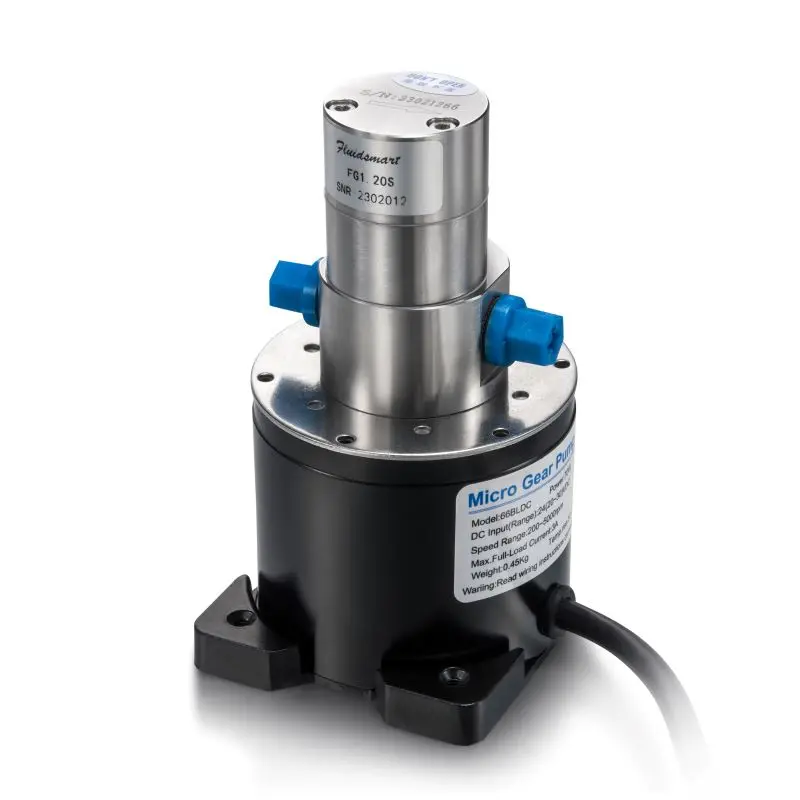 

Fluidsmart 90-2700 Ml Per Min Mini Gear Pump Servo Motor Small Water Liquid Pump SS316L Body Magnetic Drive Micro Gear Pump