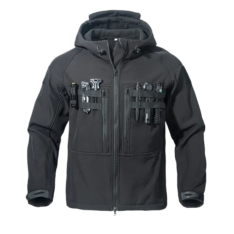 

Весенне-осенние мужские тактические куртки-софтшелл для походов, мужские водонепроницаемые ветровки из материала Shark Skin для кемпинга, военные рабочие куртки