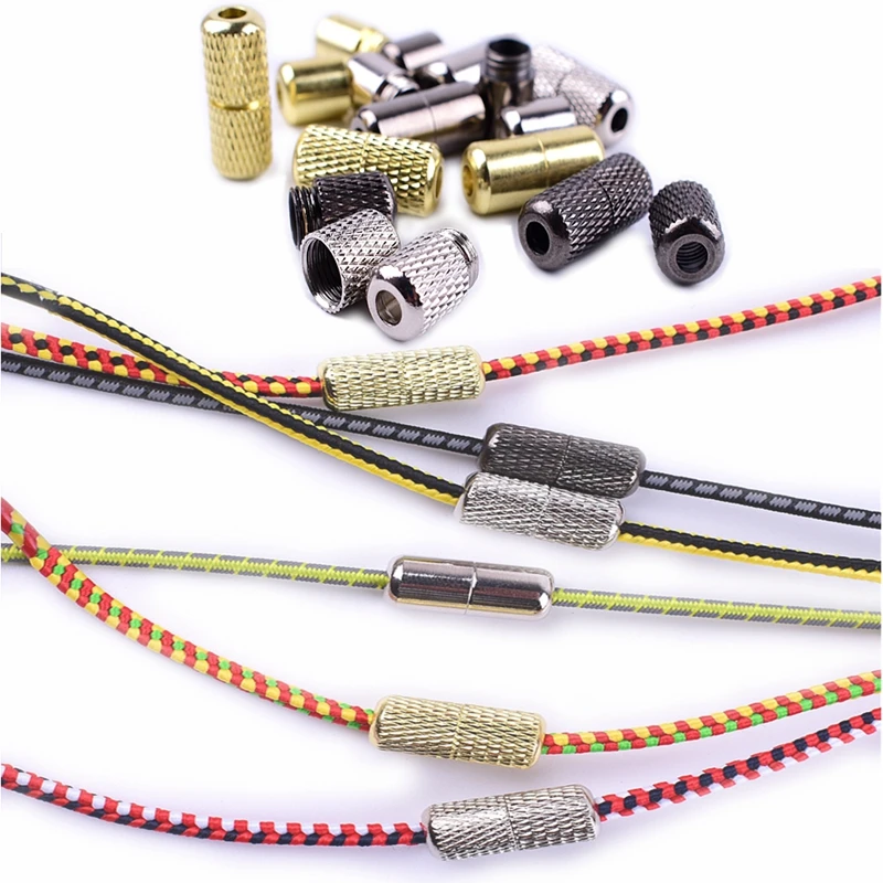 2pcs/pair Shoelace Buckle Metal Shoelaces Lock Accessories Metal Lace Lock DIY Sneaker Kits Silver Gold Metal Lace Buckle