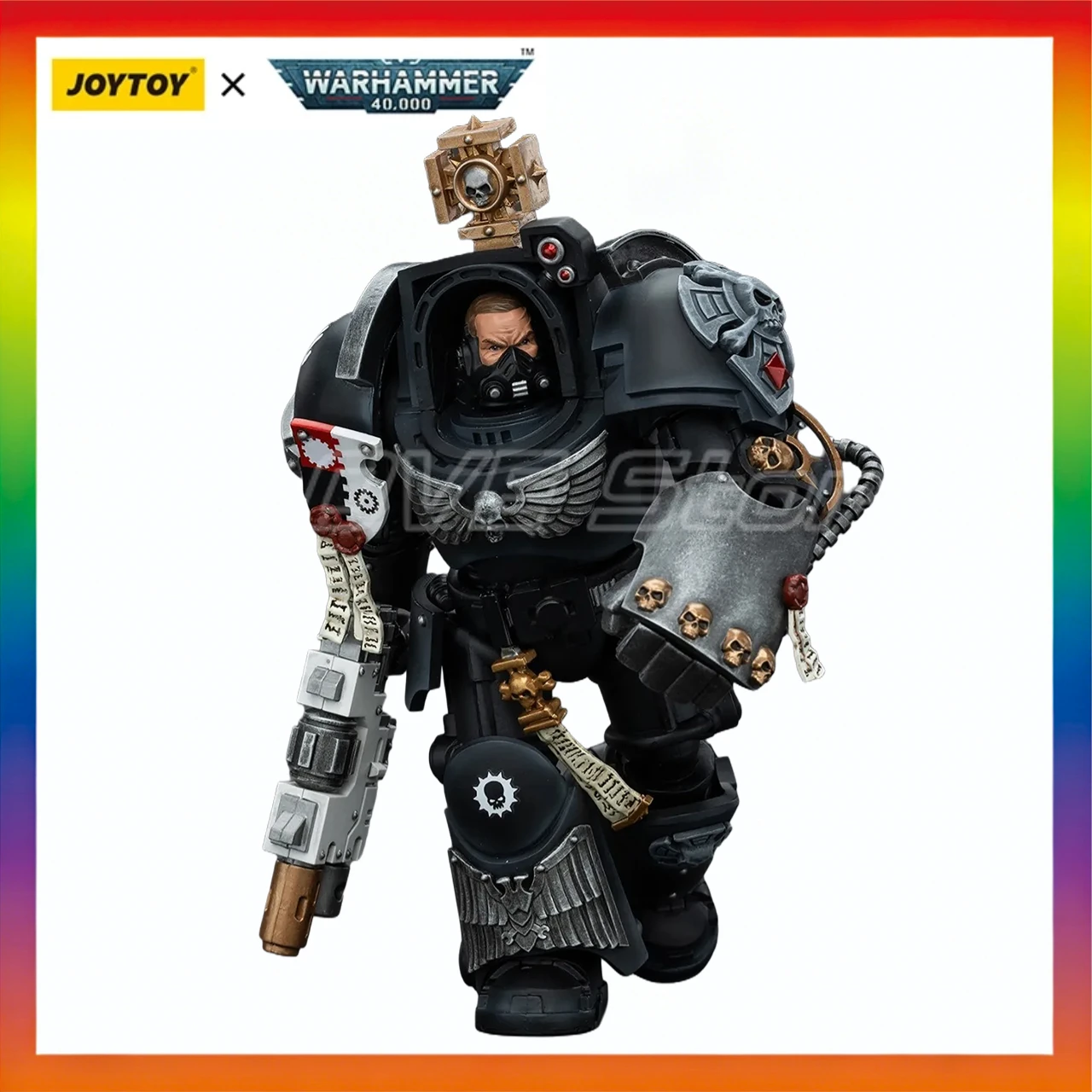 

In Stock Original JOYTOY 40K Lron Hands Captain in Terminator Armour 1/18 Action Figure Model Toys Gift