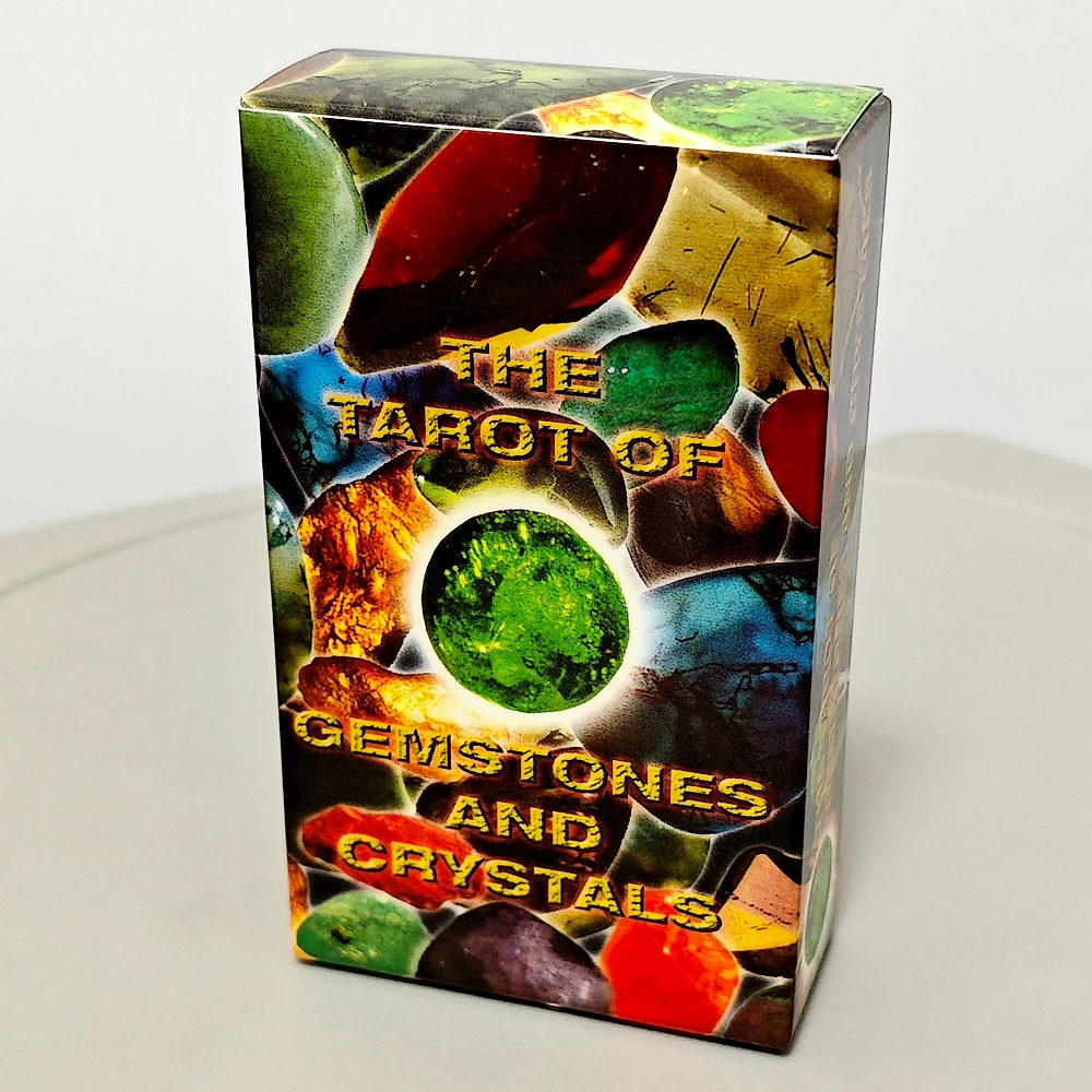 The Tarot of Gemstones and Crystals 10.3*6cm 78 Pcs Vintage 1996 Tarot Deck