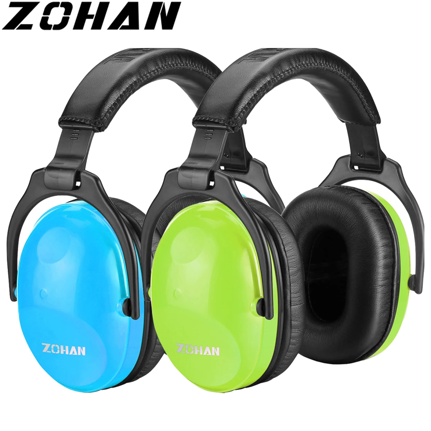 ZOHAN Kids Hearing Safety Ear Protectors Baby Soundproof Ear Muffs NRR 22dB Noise Canceling Ear Cover for autism Children 2 Pack