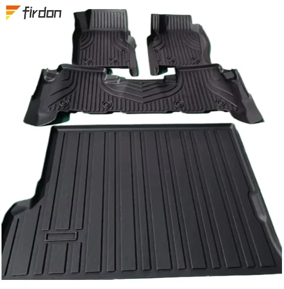 

deep dish car mats for Nissan Patrol Y61 Safari adventure all weather new tech auto interior Accessories waterproof 3D carpets