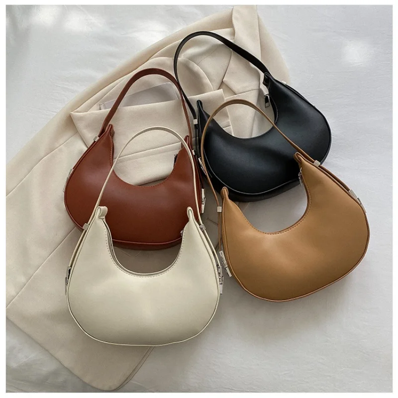 

Fashion Luxury Design PU Leather Shoulder Bag Women Small Clutch Handbag Purse Female Underarm Bag