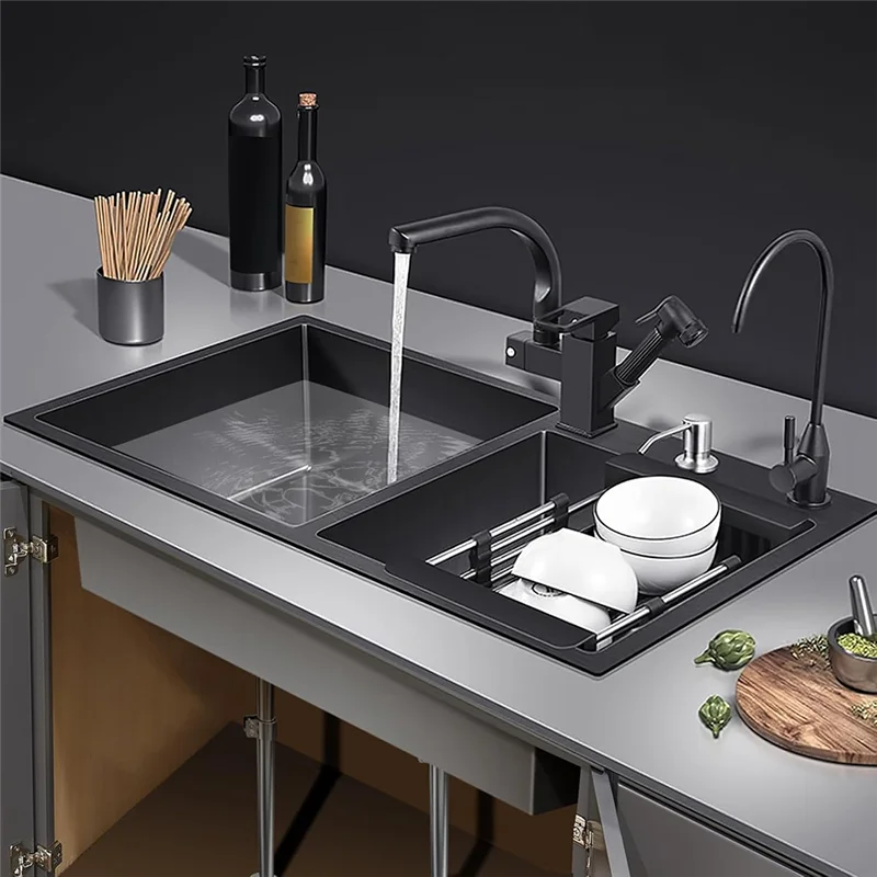 【Venta flash】Soportes para fregadero bajo montaje, soporte para fregadero bajo montaje, instalación ajustable de patas de fregadero de acero inoxidable para cocina