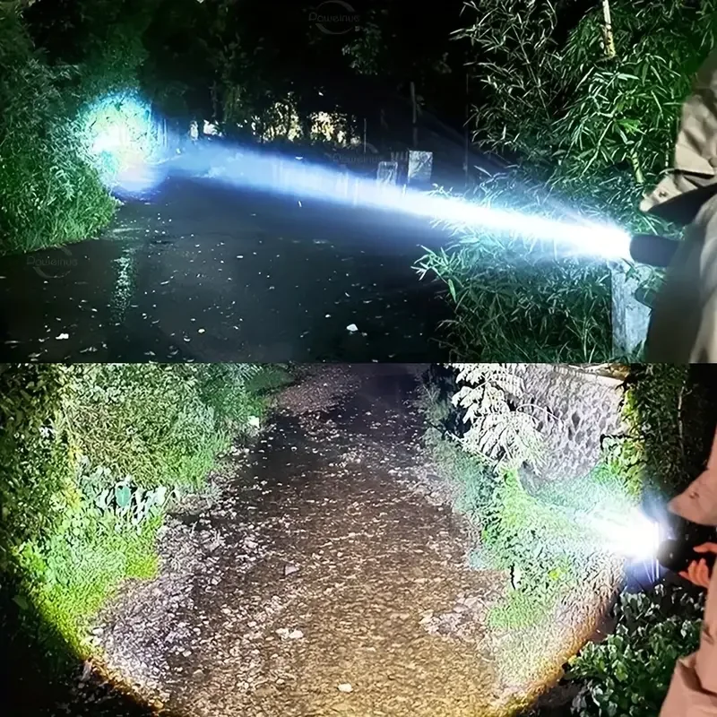 2026 Newest Ultra Powerful LED Flashlights USB Rechargeable Torch IPX6 Waterproof High Power Flashlight 18650 Tactical Lantern