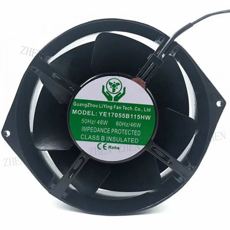 

Y 1 Pc. New FOR YE17055B115HW Cooling Fan 17055 115V 46/48W 17CM 2Pin