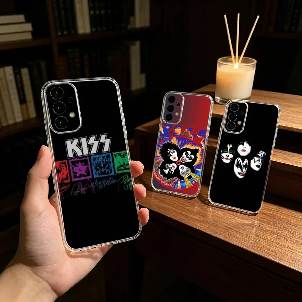 

band rock Band K-Kiss Phone Case For Samsung S25,24,21,22,23,30,Ultra,20,Plus,Fe,Lite,Note Transparent Cover