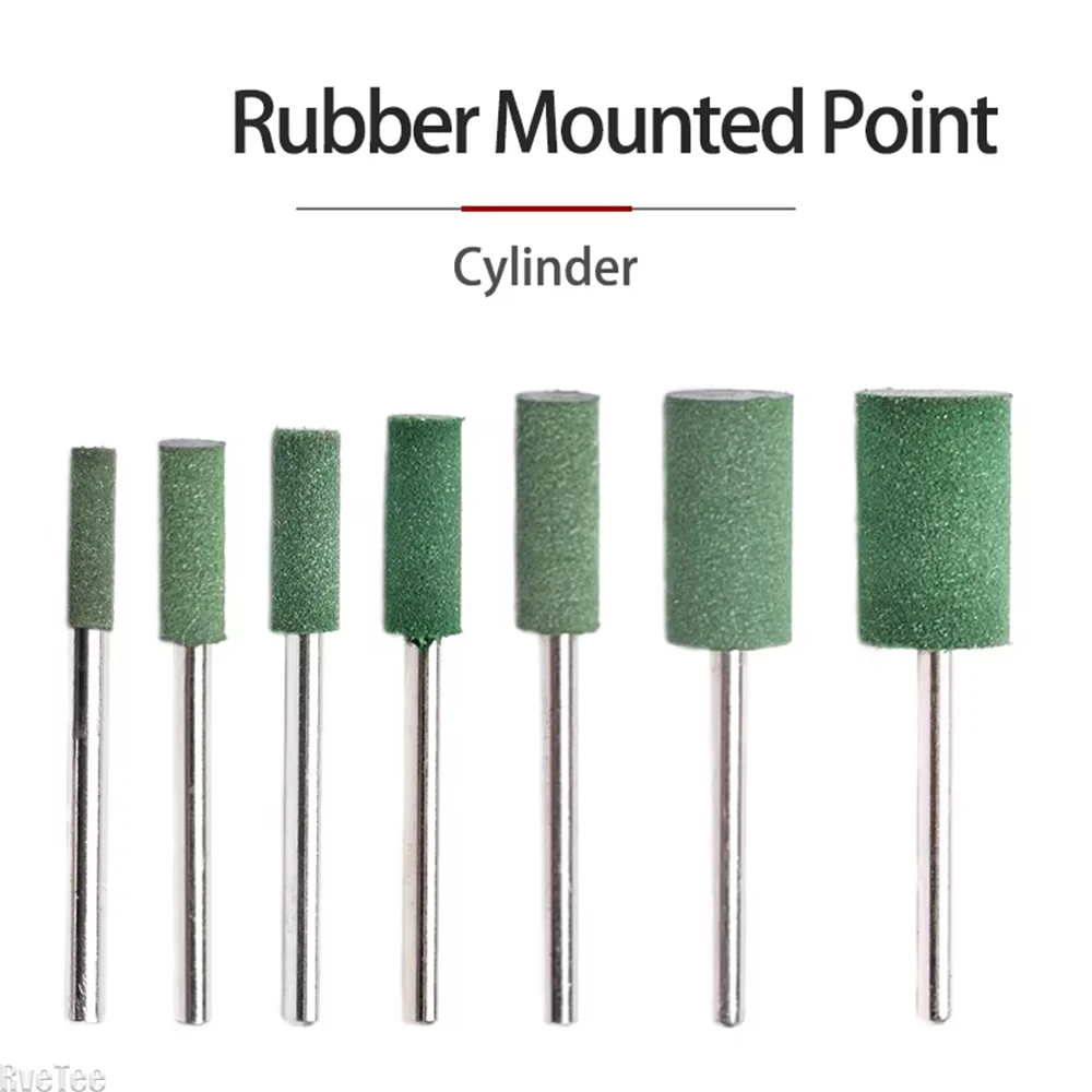 10PCS Rubber Ceramic Wool Felt Grinding Head Polishing Abrasive Wheel Buffing Wheel for Rotary Power Tools 3mm 4mm 5mm 6mm Shank