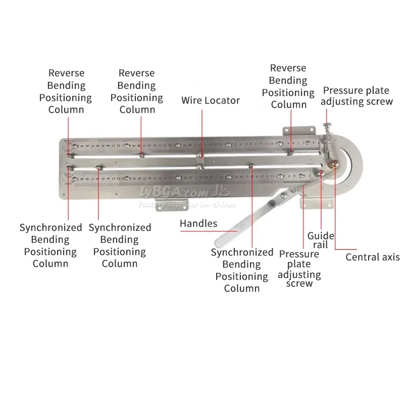 آلة الانحناء اليدوية المخصصة مول كابل تسخير الانحناء الكابلات 2.5- 25 2 كابل 3 مللي متر أسلاك الفولاذ #6