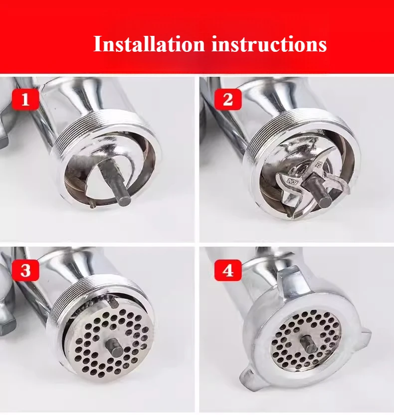 #128 Type Replaceable Meat Grinder Plate Hole 3-20mm Chopper Disc For Mixer Food Chopper