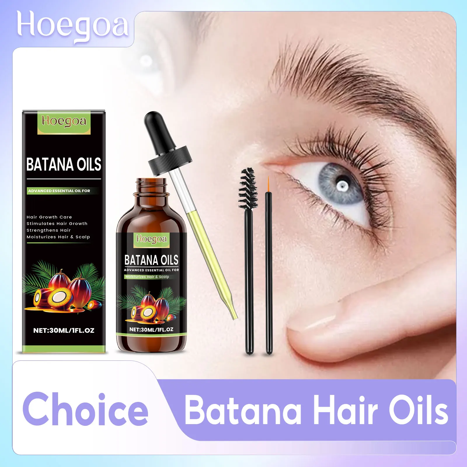 

Batana Oil Hair Growth Serum Anti Hair Loss Treatment Oil Nourish Strengthen Hair Roots Promote Bushy Eyebrows Eyelash Enhancer
