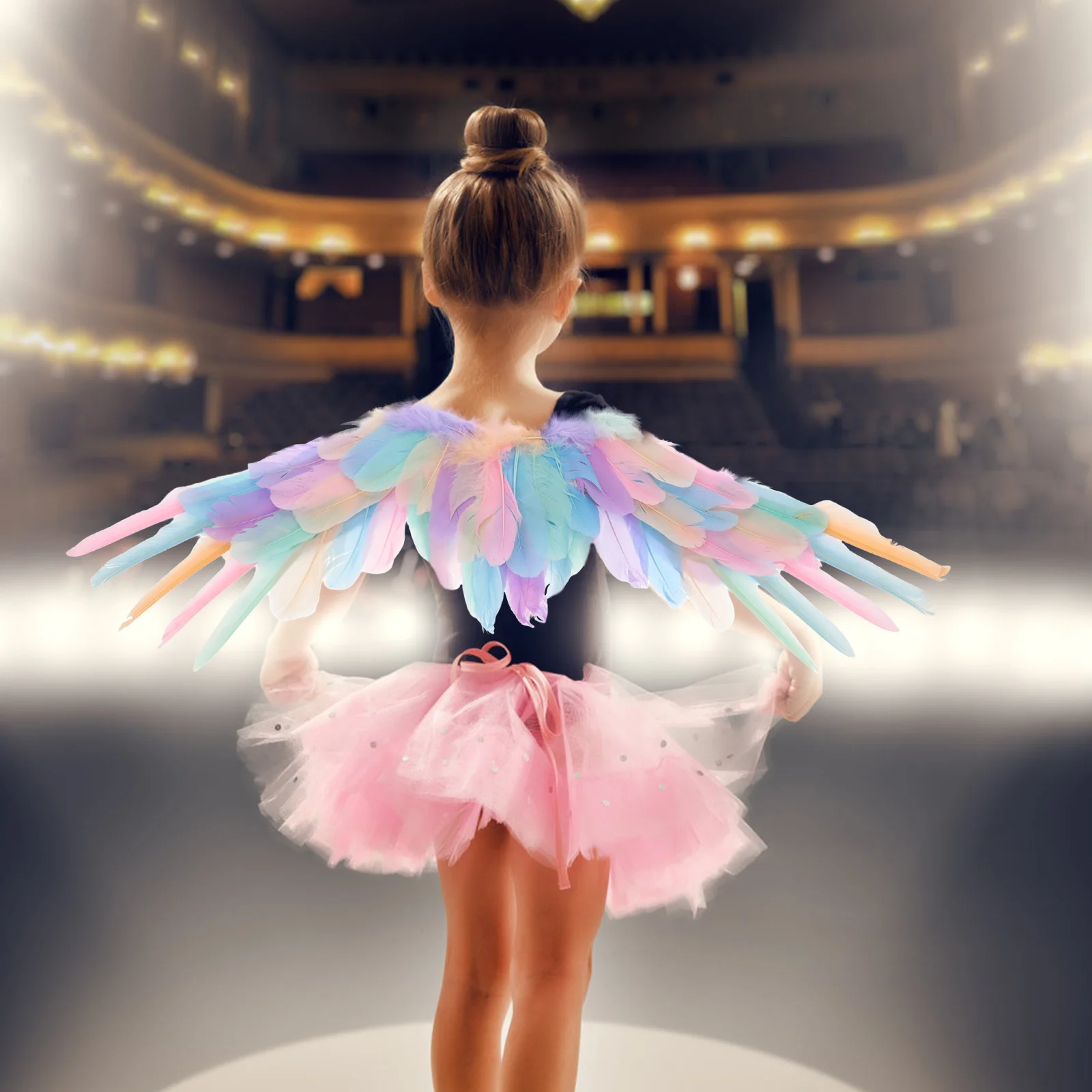 الملاك الجناح الدعامة كبيرة هالوين تأثيري زي حفلة ملحق النساء الفتيات التصوير مرحلة الأداء لعب الأدوار الجناح #5